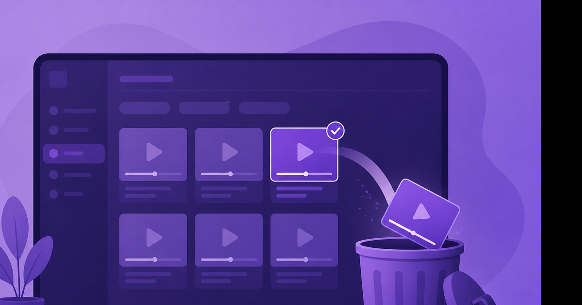 How to delete VODs on Twitch using Creator Dashboard Video Producer menu