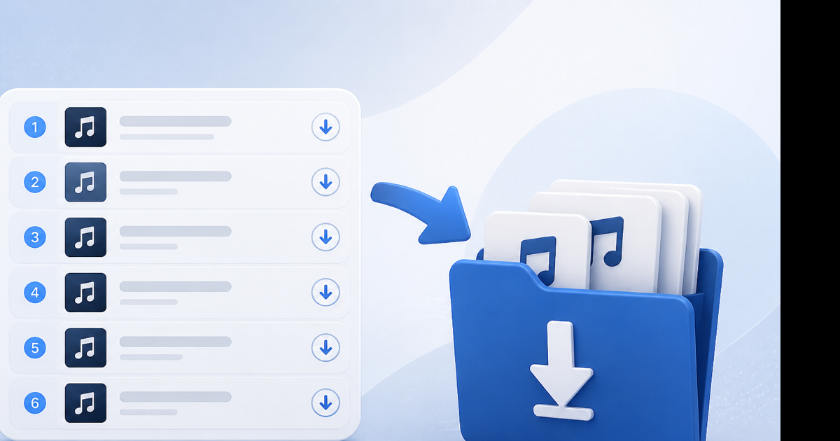 How to download a playlist from YouTube by saving each video URL separately