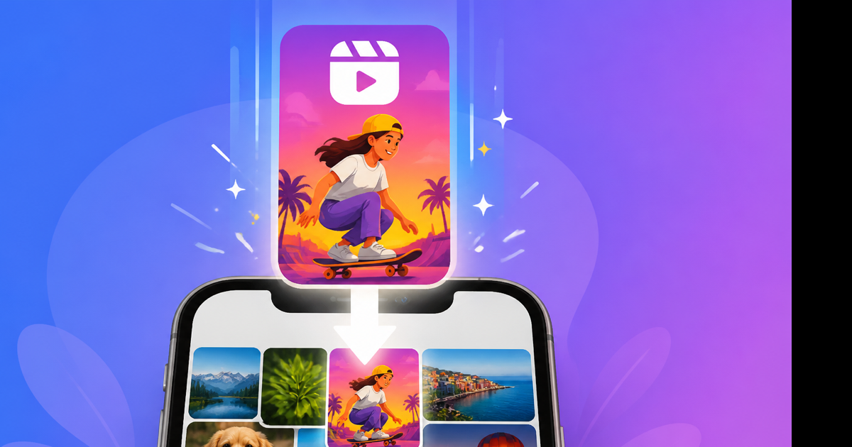 Saving an Instagram Reel to iPhone camera roll using Share and Save video button